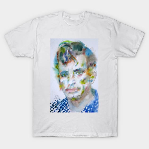 JACK KEROUAC watercolor portrait .2 T-Shirt by lautir